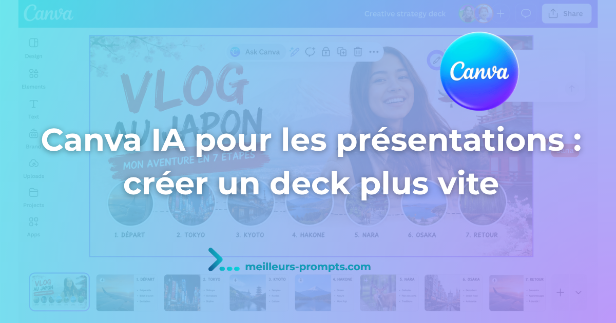 Canva IA pour les présentations : créer un deck plus vite, sans repartir de zéro