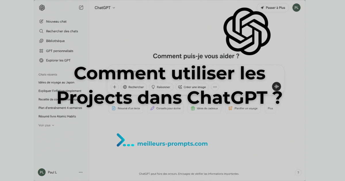 Comment utiliser les projects dans ChatGPT