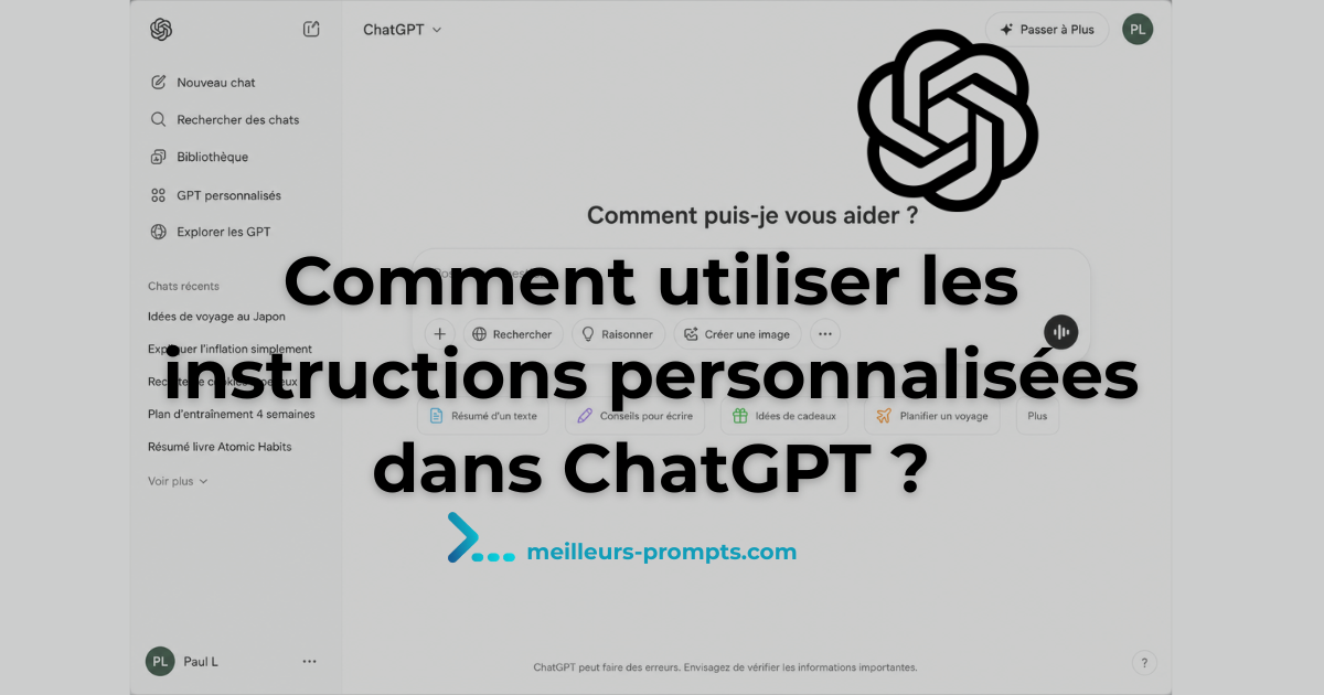 Comment utiliser les instructions personnalisées dans ChatGPT ?