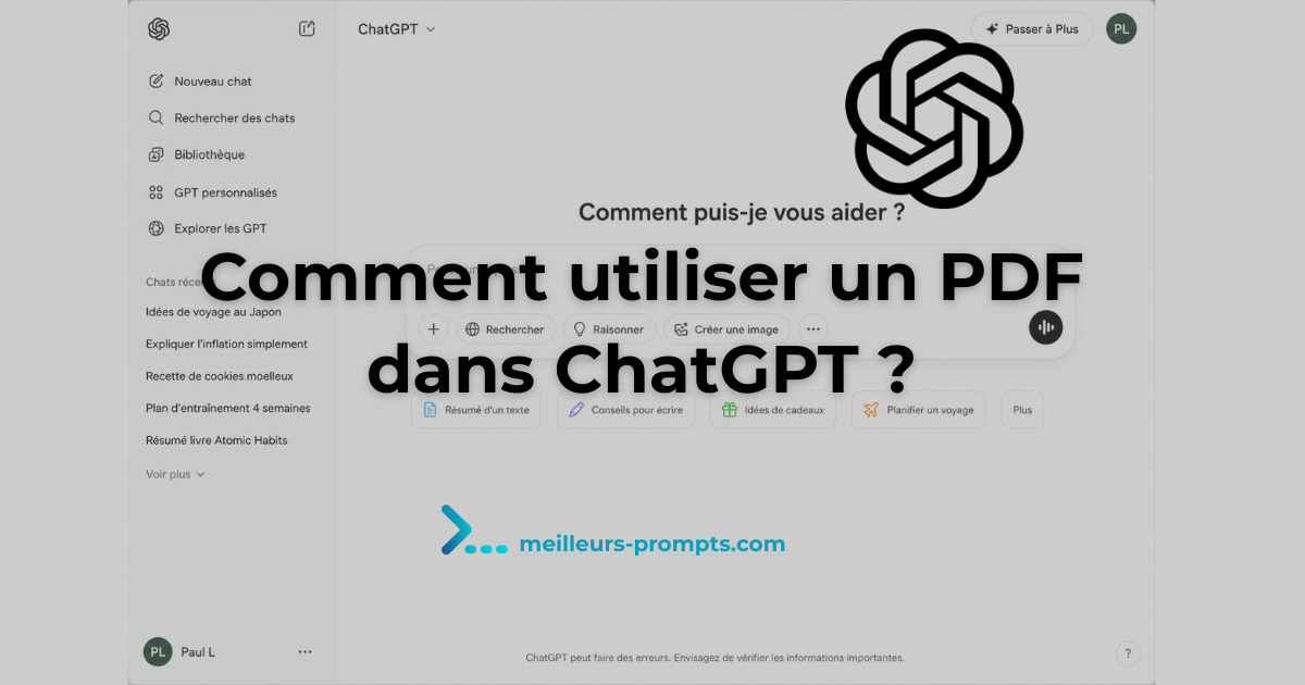 Comment utiliser un PDF dans ChatGPT ?